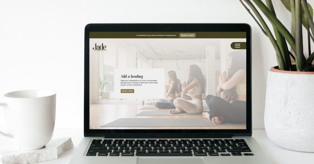 Jade Yoga Teacher Website Template by Jerrett Digital